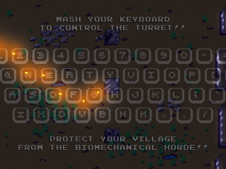 Keyboard control instructions for game.
