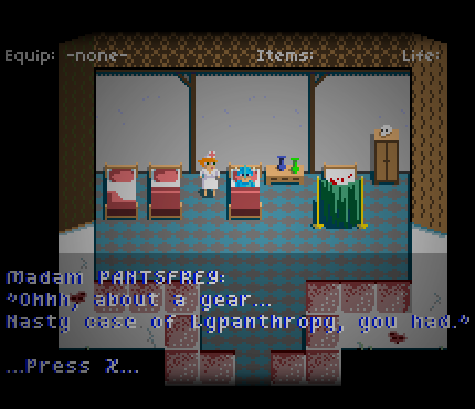 Our Hero Awakes in a Clinic.