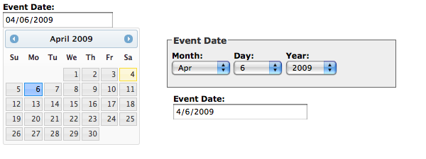 datepicker examples