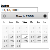 date picker widget