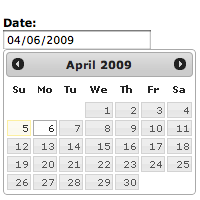 date picker widget