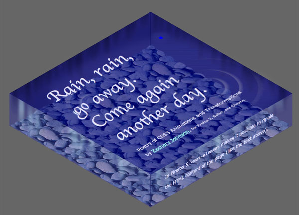 Rain Ripples CSS Demo.