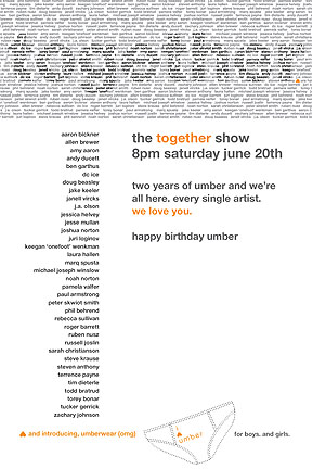 The postcard for Together show.